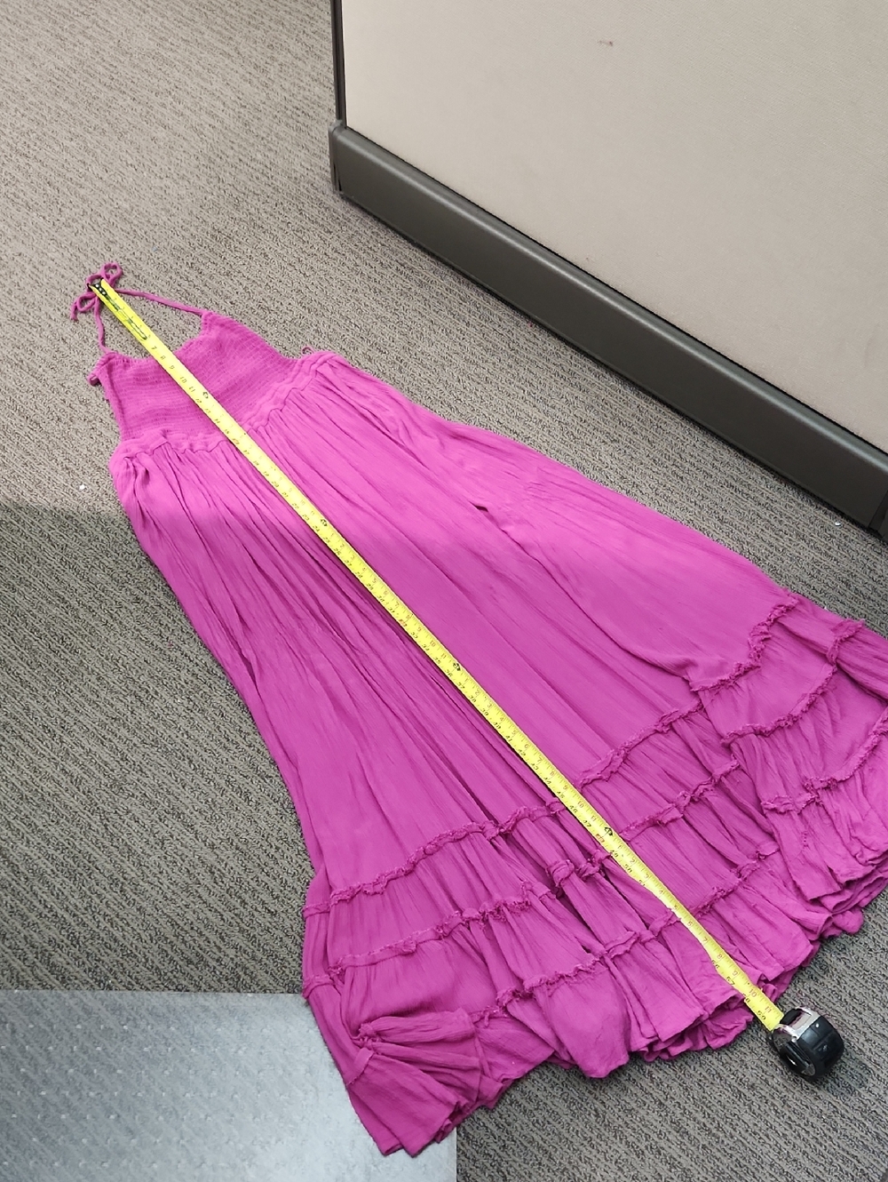Free People Magenta/Purple Tiered Maxi Dress - Picture 12 of 16